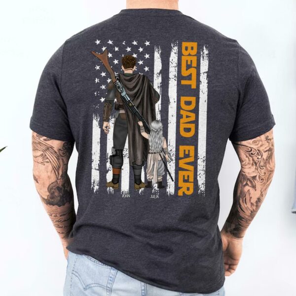 Personalized Best Dad Ever Shirt - Father's Day Gift For Him - Image 4