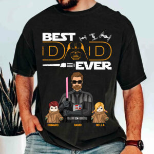 Personalized Best Dad Ever Shirt Gift For Dad - Custom Father's Day Gift