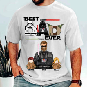 Personalized Best Dad Ever Shirt Gift For Dad - Custom Father's Day Gift