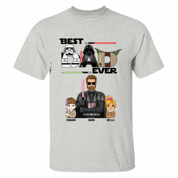 Personalized Best Dad Ever Shirt Gift For Dad - Custom Father's Day Gift Vr2 - Image 4