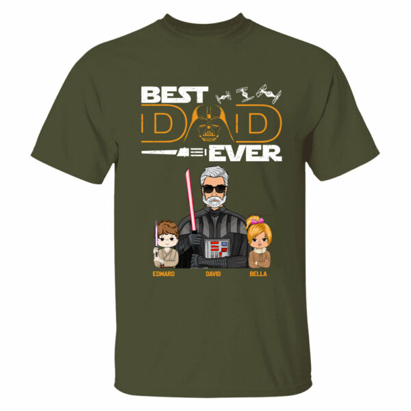 Personalized Best Dad Ever Shirt Gift For Dad - Custom Father's Day Gift Vr2 - Image 3
