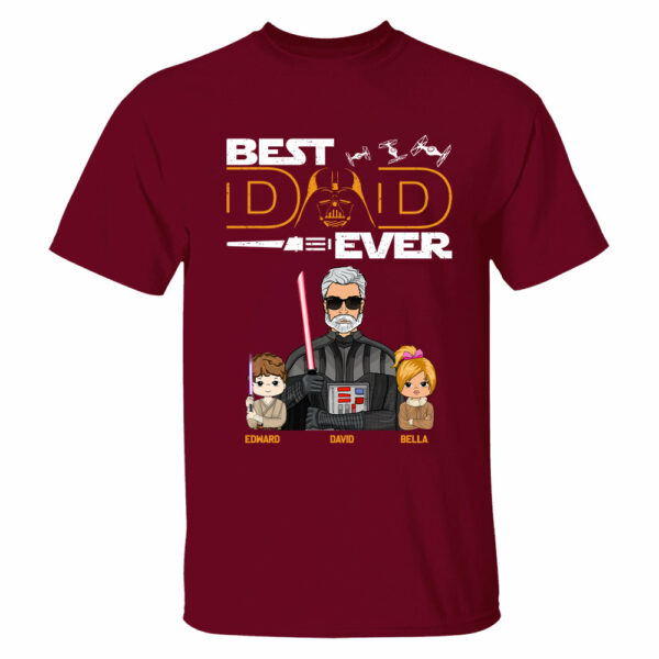 Personalized Best Dad Ever Shirt Gift For Dad - Custom Father's Day Gift Vr2 - Image 7
