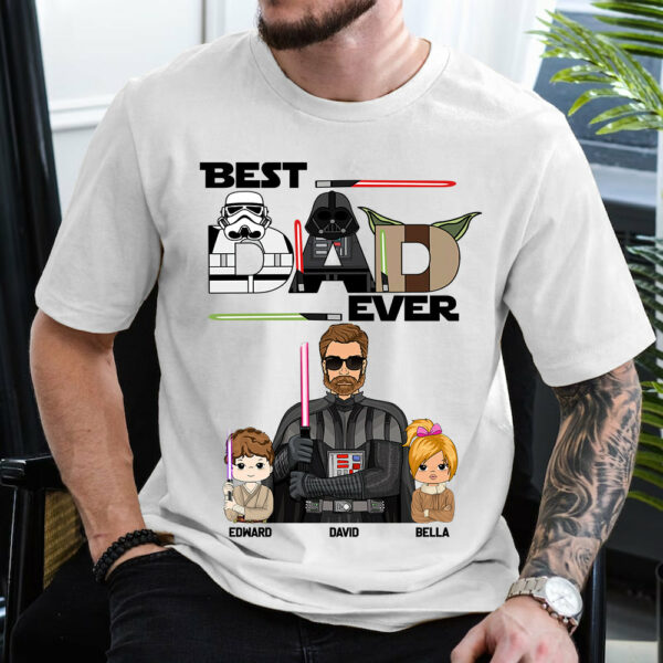 Personalized Best Dad Ever Shirt Gift For Dad - Custom Father's Day Gift Vr2