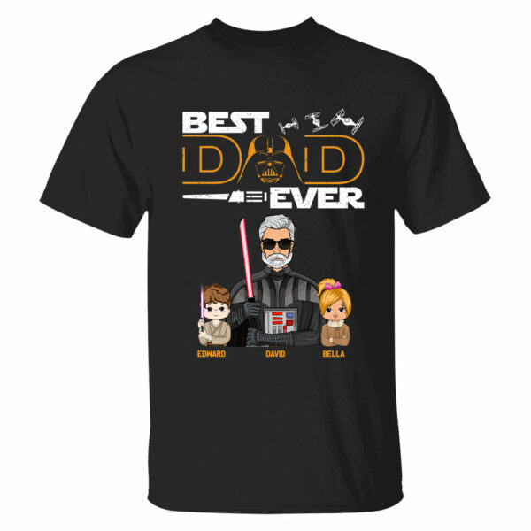 Personalized Best Dad Ever Shirt Gift For Dad - Custom Father's Day Gift Vr2 - Image 2