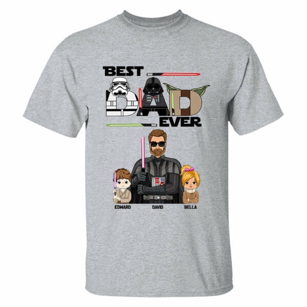 Personalized Best Dad Ever Shirt Gift For Dad - Custom Father's Day Gift Vr2 - Image 2