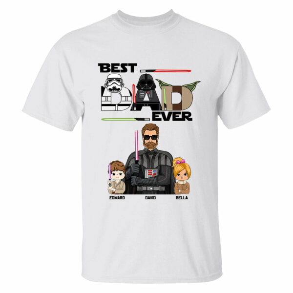 Personalized Best Dad Ever Shirt Gift For Dad - Custom Father's Day Gift Vr2 - Image 3