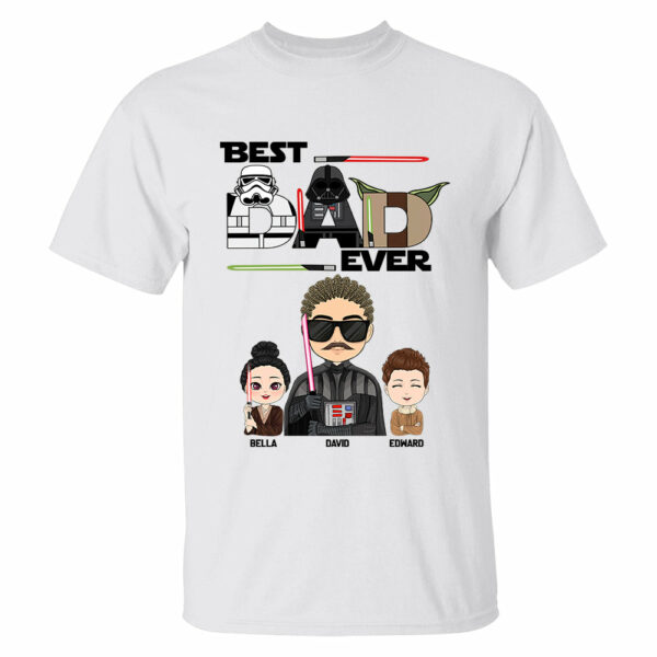 Personalized Best Dad Ever Shirt Gift For Dad - Custom Father's Day Gift vr3 - Image 2