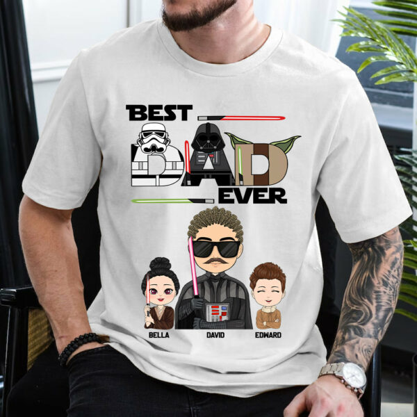 Personalized Best Dad Ever Shirt Gift For Dad - Custom Father's Day Gift vr3