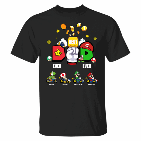 Personalized Best Dad Ever Shirt, Super Daddio Shirt, Super Dad, Father's Day Gift - Image 2