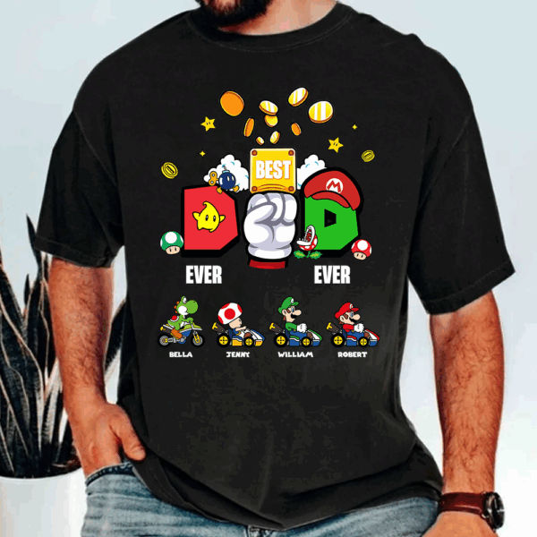Personalized Best Dad Ever Shirt, Super Daddio Shirt, Super Dad, Father's Day Gift