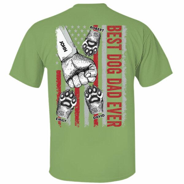 Personalized Best Dog Dad Ever Father's Day Shirt - Image 2