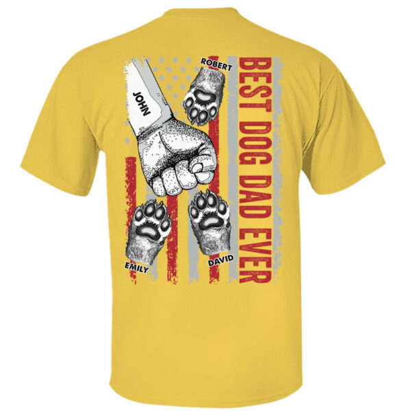 Personalized Best Dog Dad Ever Father's Day Shirt - Image 4