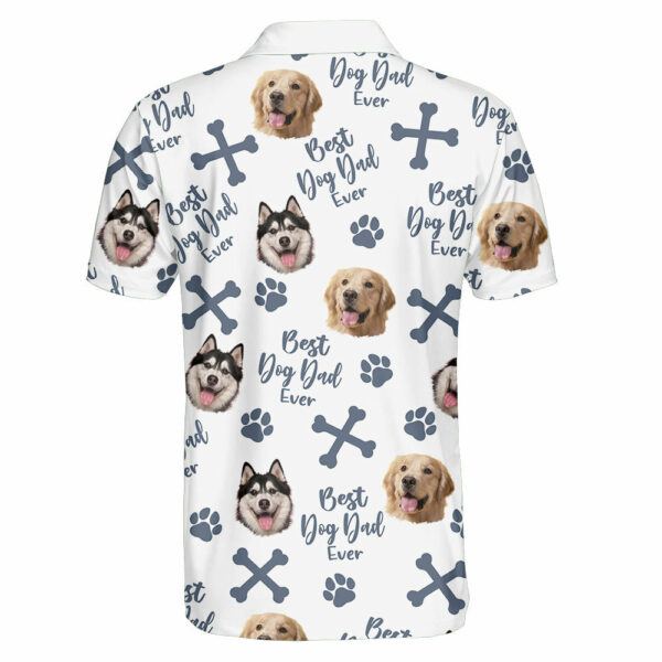 Personalized Best Dog Dad Ever Polo Shirt, Dog Lovers Shirt, Father's Day Gift - Image 4