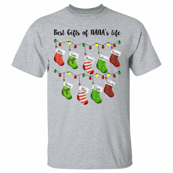Personalized Best Gifts Of Nana's Life Christmas Shirts For Grandma, For Nana, For Mom - Image 5