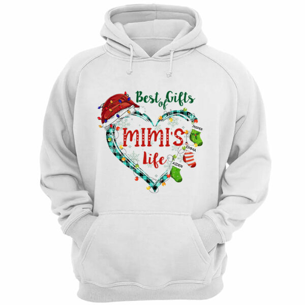 Personalized Best Gifts Of Nana's Life Heart Christmas Shirt, Funny Grandma Nana Christmas Shirt - Image 4