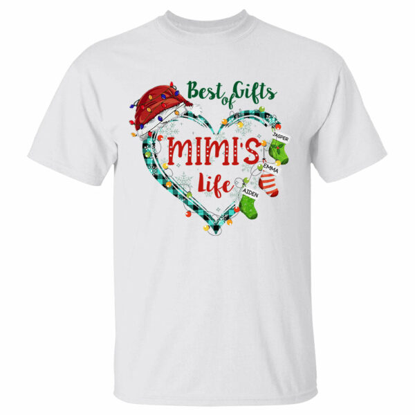 Personalized Best Gifts Of Nana's Life Heart Christmas Shirt, Funny Grandma Nana Christmas Shirt - Image 2