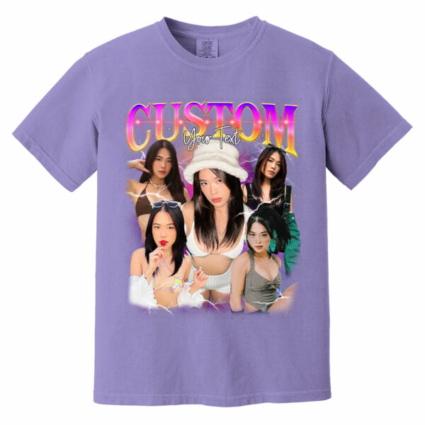 Personalized Bootleg Shirt, 90s Bootleg Shirt, Retro Bootleg, Custom Girlfriend Vintage Washed Shirt, Personalized Photo,Gift For Boyfriend - Image 18