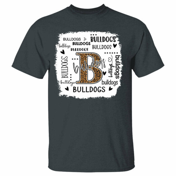 Personalized Bulldogs Leopard Custom Name T-Shirt Teacher Appreciation Gift - Image 6