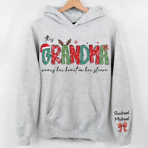 Personalized Christmas Grandma Sweatshirt, Custom Nana Mimi Gigi Shirt NA04 - Image 6
