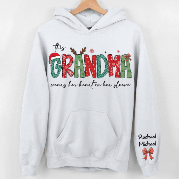 Personalized Christmas Grandma Sweatshirt, Custom Nana Mimi Gigi Shirt NA04 - Image 2