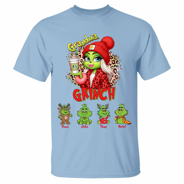 Personalized Christmas Mama Daddy Leopard Kids Name Shirt - My Kids Stole My Heart Gift For Grandma - Image 4