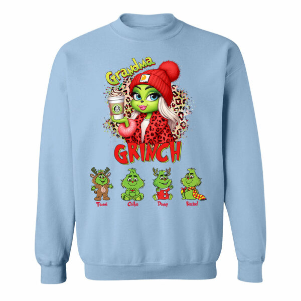 Personalized Christmas Mama Daddy Leopard Kids Name Shirt - My Kids Stole My Heart Gift For Grandma - Image 8