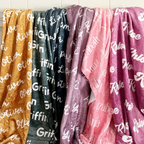 Personalized Custom Blanket, Name Blanket, Blanket Gift, Baby Blanket, Kids Blanket, Personalized Gift, Custom Gift, Retro Blanket