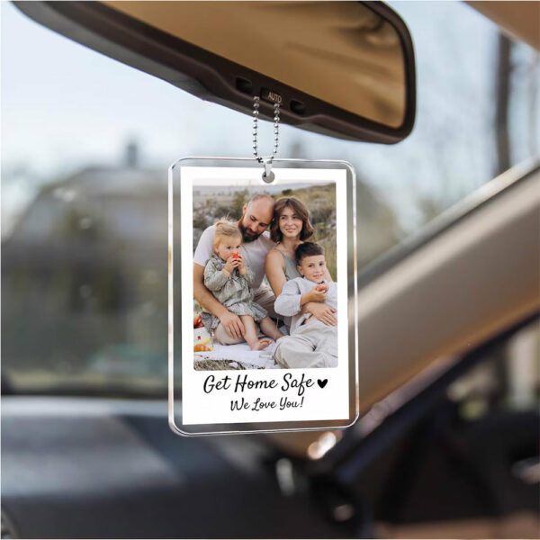 Personalized Dad Car Visor Clip PHOTO INCLUDED, Father's Day Gift for Dad Grandpa, Drive Safe Sun Visor, New Dad Gift, Dad Picture Frame - Image 8