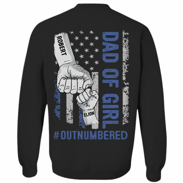 Personalized Dad Of Girls Outnumbered Shirt Gift For Dad - Father's Day Gift For Him - Image 5