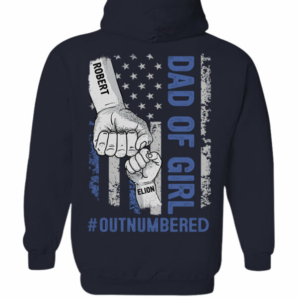 Personalized Dad Of Girls Outnumbered Shirt Gift For Dad - Father's Day Gift For Him - Image 6