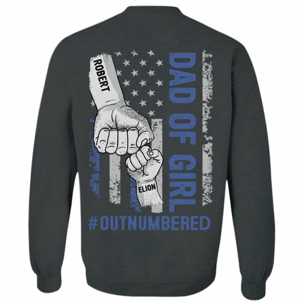Personalized Dad Of Girls Outnumbered Shirt Gift For Dad - Father's Day Gift For Him - Image 9