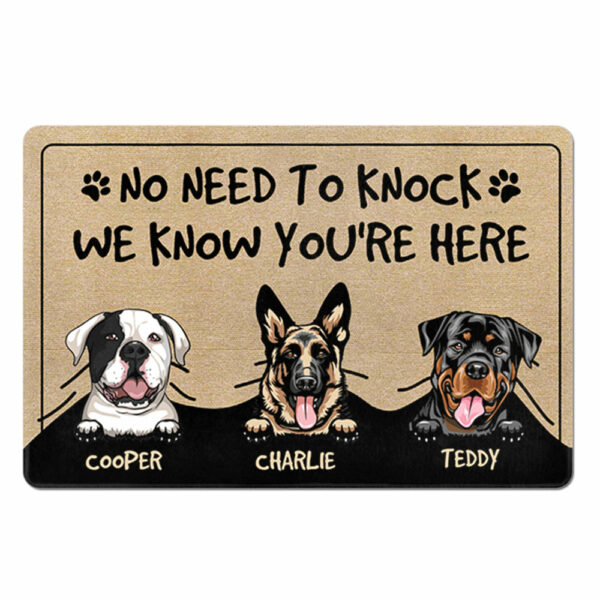 Personalized Dog Doormat, Visitors Must Be Approved By Dogs Doormat For Dog Lover H2511 - Image 3