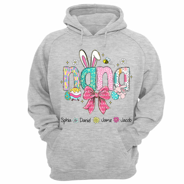 Personalized Easter Grandma Shirt, Custom Gift For Nickname and Kids Names T1807 - Image 12