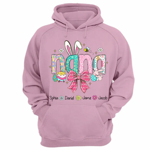 Personalized Easter Grandma Shirt, Custom Gift For Nickname and Kids Names T1807 - Image 13
