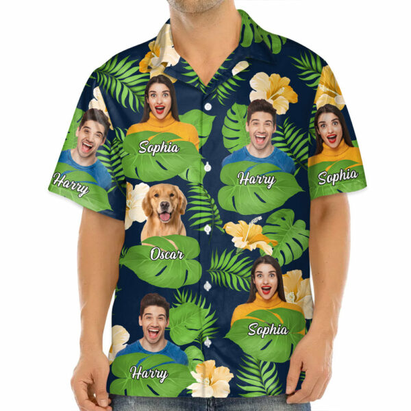 Personalized Father Day Gift Ideas Upload Photo Best Dad Ever Hawaii Shirt - Image 7