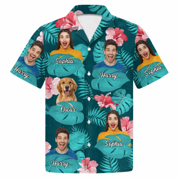 Personalized Father Day Gift Ideas Upload Photo Best Dad Ever Hawaii Shirt - Image 5