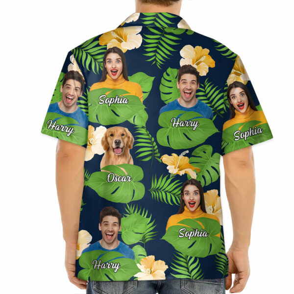 Personalized Father Day Gift Ideas Upload Photo Best Dad Ever Hawaii Shirt - Image 6