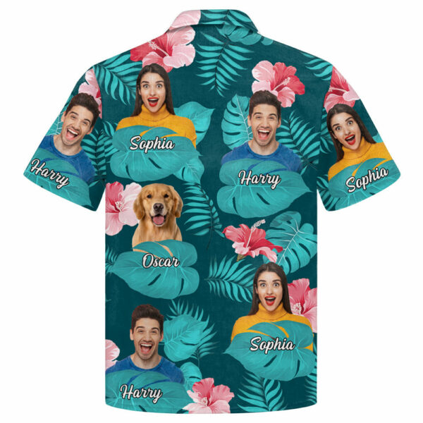 Personalized Father Day Gift Ideas Upload Photo Best Dad Ever Hawaii Shirt - Image 4
