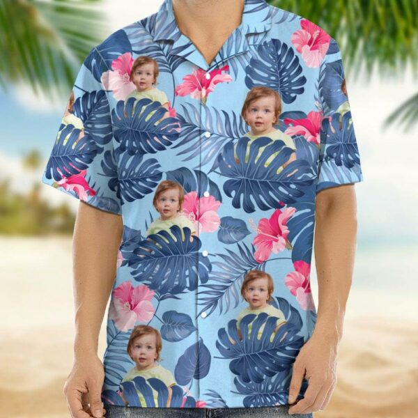 Personalized Father Day Gift Ideas Upload Photo Best Dad Ever Hawaii Shirt