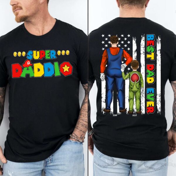 Personalized Father's Day Gifts For Dad Shirt - Best Dad Ever - Image 5