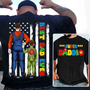 Personalized Father's Day Gifts For Dad Shirt - Best Dad Ever