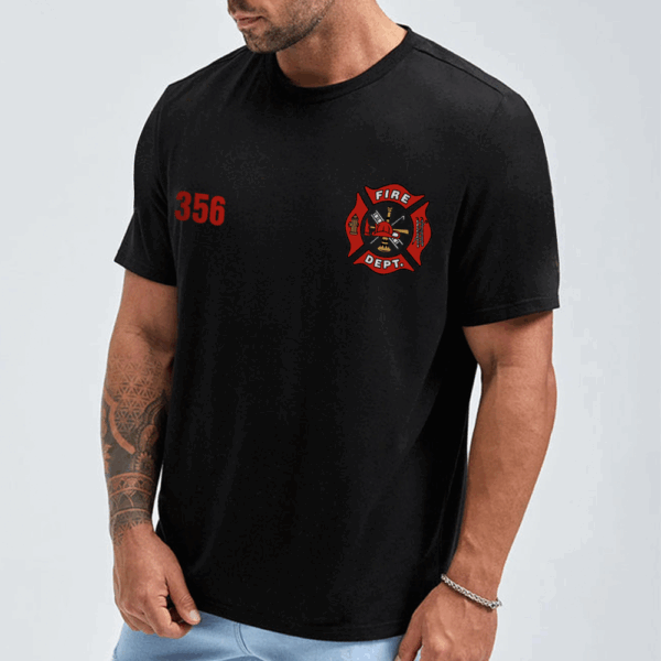 Personalized Firefighter Shirts Custom Name And Number Fireman All Over Print Shirt K1702 - Image 2