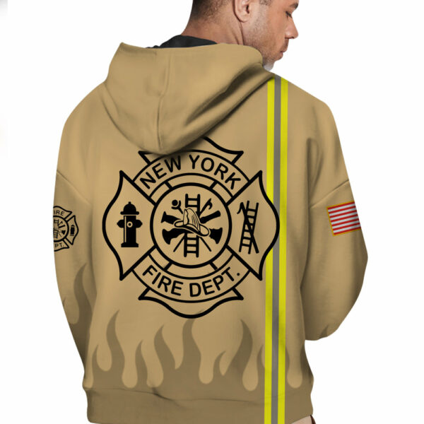 Personalized Firefighter Shirts Custom Name Number & Logo Gifts For Fireman Retired Firefighter All Over Print Shirt K1702 - Image 3
