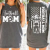 Personalized Football Mom Shirt - Custom Football Mom Gift Football Shirt