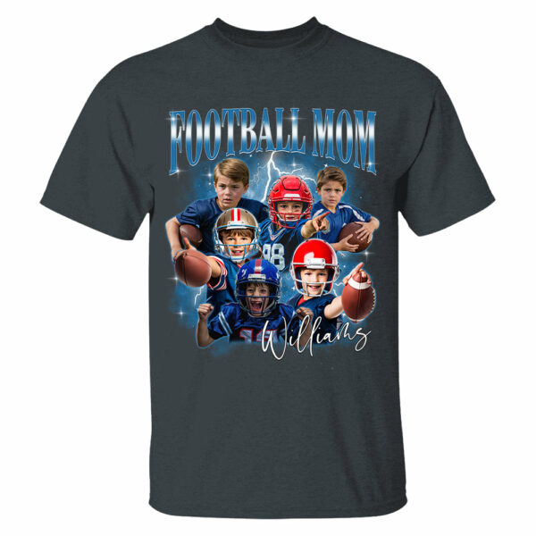 Personalized Football Mom Shirts, Custom Photo Sport Family Member, Game Day Football Team Your Own Pictures - Image 3