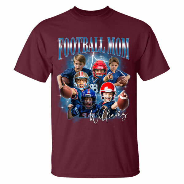 Personalized Football Mom Shirts, Custom Photo Sport Family Member, Game Day Football Team Your Own Pictures - Image 6