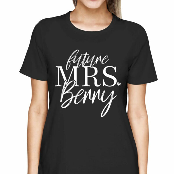 Personalized Future Mrs Last Name Boyfriend Shirt Gift For Girlfriend - Image 3