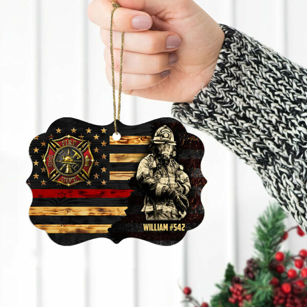 Personalized Gifts For Firefighter Custom Ornament Gifts For Fireman On Duty Ornament H2511 - Image 4