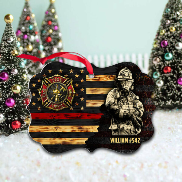 Personalized Gifts For Firefighter Custom Ornament Gifts For Fireman On Duty Ornament H2511 - Image 3