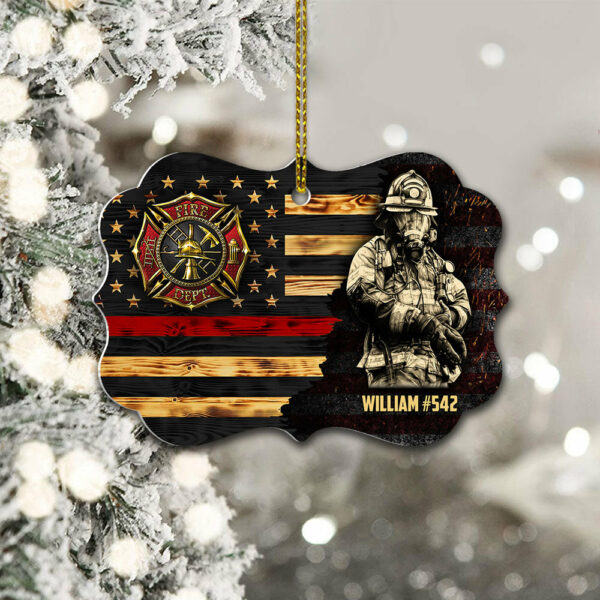 Personalized Gifts For Firefighter Custom Ornament Gifts For Fireman On Duty Ornament H2511 - Image 6